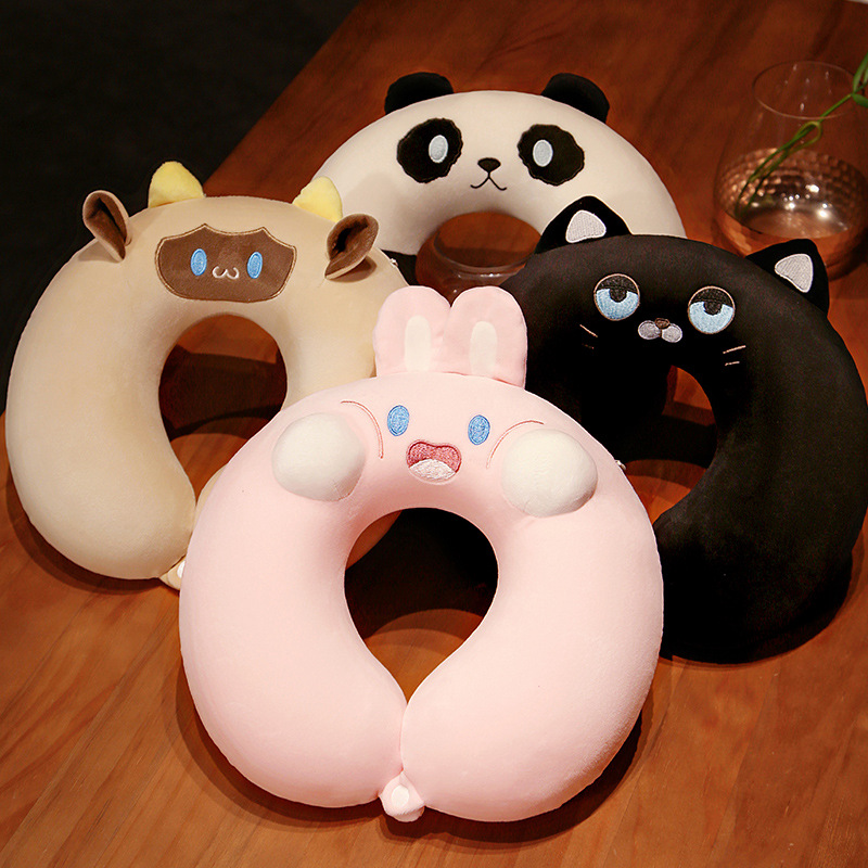 记忆棉U型枕飞机旅行睡觉护颈枕头车载车用脖子靠枕办X公室午睡U