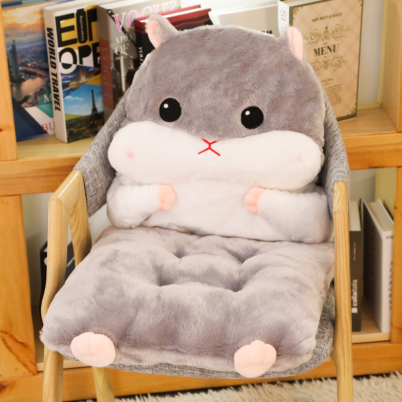 靠垫坐垫一体办公室靠枕椅垫抱枕被子两用学生座T垫腰枕腰垫座椅