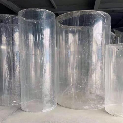 定制 高透明亚克力大口径圆柱有机玻璃管pmma圆筒法兰水桶鱼缸定