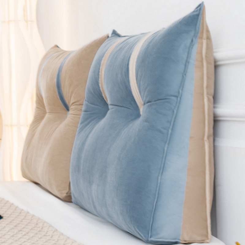 三角床头靠垫护腰沙发客厅加高y靠枕榻榻米软包床上靠背飘窗可拆