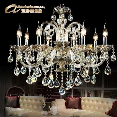 Crystal Light 蜡烛水晶灯Lámpara de Cristal