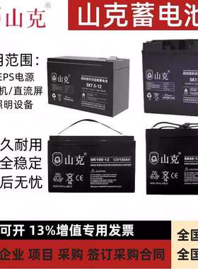 山克蓄电池12V系列SK17/SK24/SK38/SK65/SK100/SK120/SK150/SK200