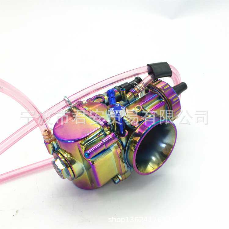新款 改装化油器 镀七彩 油气混合 旋扭式 PWK22 24 28 OKO