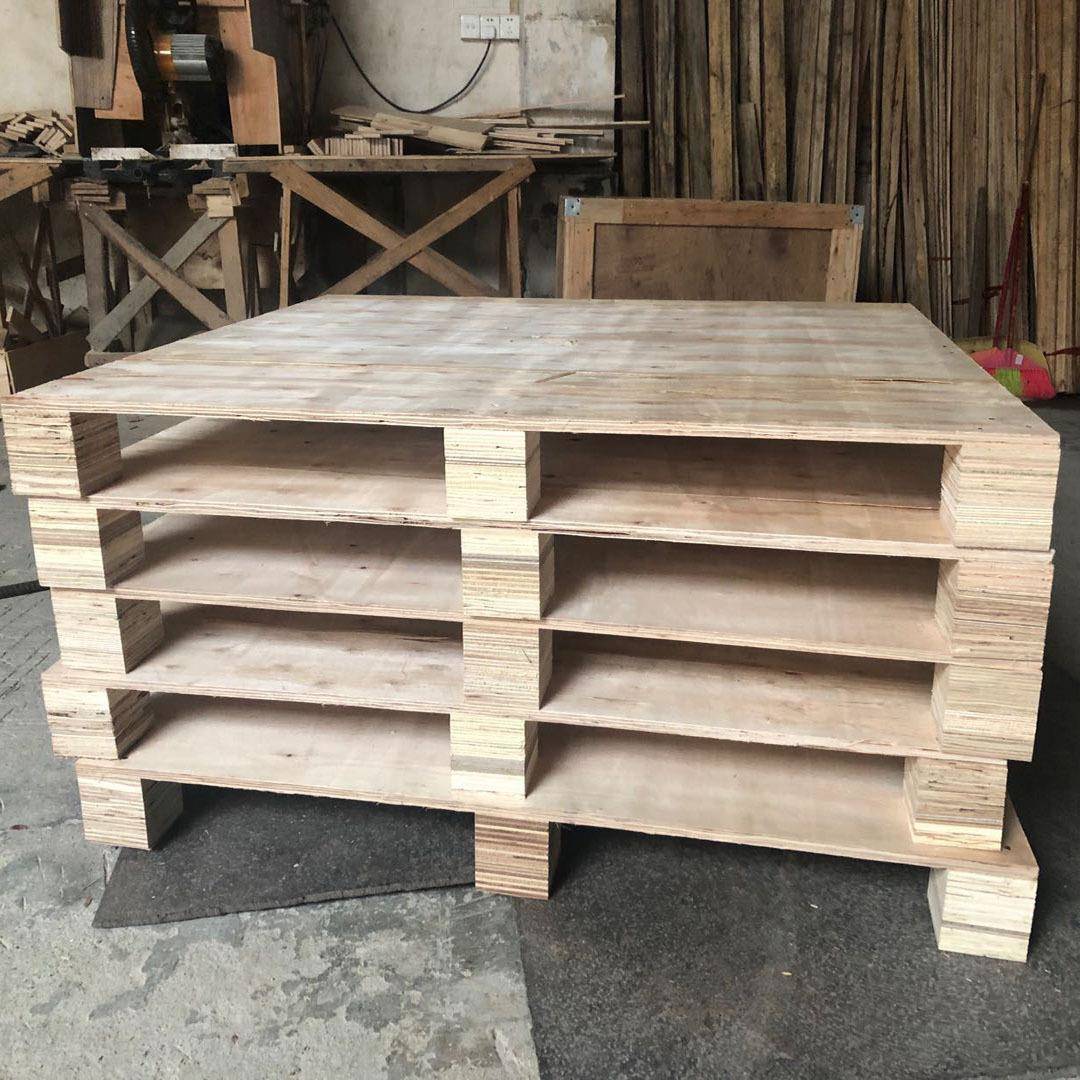 广州免熏蒸木托盘胶合板木卡板物流周转免熏蒸木卡板四面进叉车板