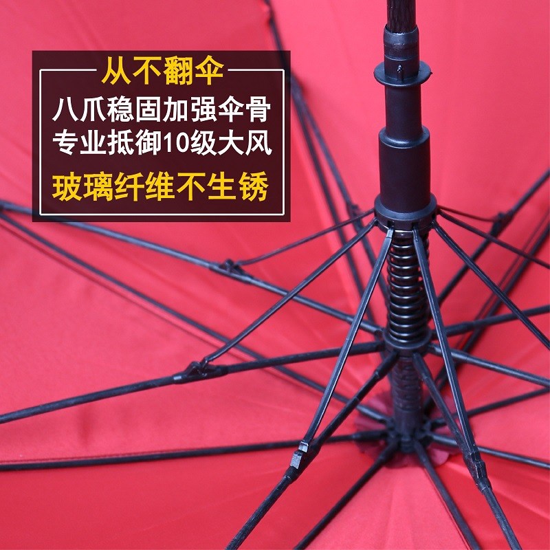 150cm雨伞大号加厚加固结实抗风暴雨专用长柄超级大伞家用三人女