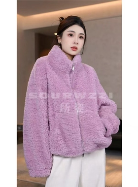 SOURWZZI/所姿100%羊毛冬季简约时尚休闲女士外套SZ-25691