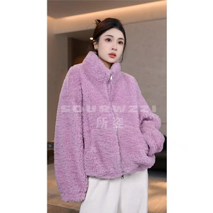 SOURWZZI/所姿100%羊毛冬季简约时尚休闲女士外套SZ-25691