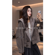 SOURWZZI/所姿100%羊毛双面穿反绒面时尚休闲女士外套SZ-25672