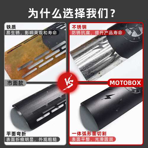 无极CU250/525/625金吉拉拿破仑450排气管防烫罩黑化保护盖改装件