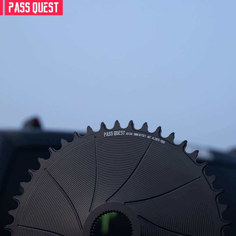 PASS QUEST Rotor曲柄gravel直装正负齿单盘Vegast Aldhu AXS12速