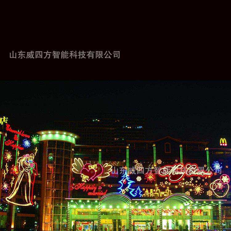 2021新春售楼处楼盘亮化商场玻璃霓虹灯led大型灯饰画幕墙楼美陈