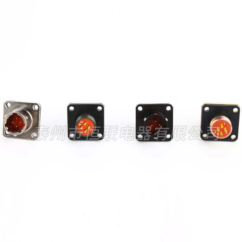 XCE14F4气密圆形电连接器穿墙转接玻璃烧结航空方盘非密封插头座