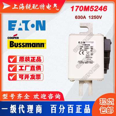 170M5246快速熔断器 1250V 630A 巴斯曼BUSSMANN快速熔断器