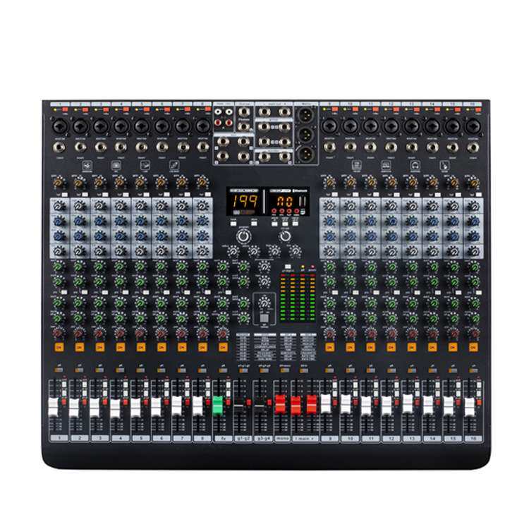 专业多功能调音台DSP效果器多组编组输出会议199DSP 8路12路16路
