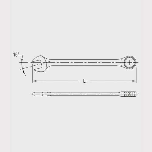 Genius进口天赋工具棘轮快扳手英制精抛光两用快扳开口梅花778510