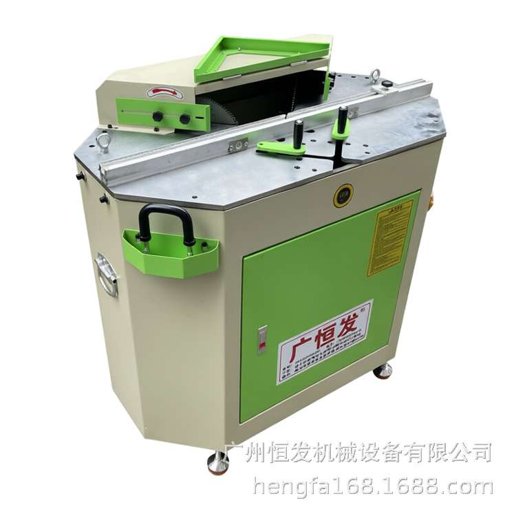 255半自动铝材铝合金精密切铝机画框相框木线条45度双头机切割机