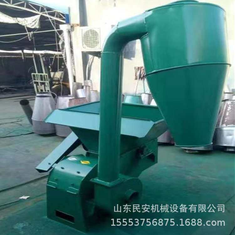 红薯秧粉碎打糠机 高粱秸秆豆杆打草面子机  22千瓦电机带粉碎机