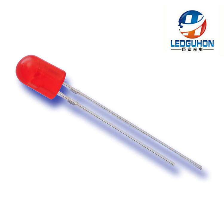 厂家 小功率直插led灯珠 高亮长脚546椭圆红色发光二极管LED