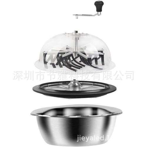 16英寸碗状修剪器 水培植物生工具 手动旋转切芽割草机林业碎草机