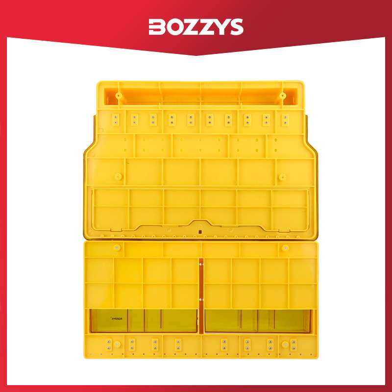 BOZZYS厂家 工业安全壁挂组合锁具管理站防尘塑料挂锁工作站