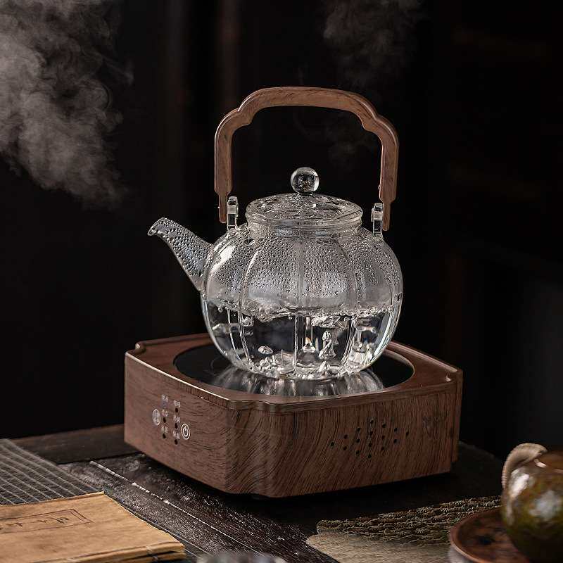 煮茶壶耐热玻璃茶壶单壶加厚过滤泡茶壶茶杯茶具套装煮茶器电陶炉