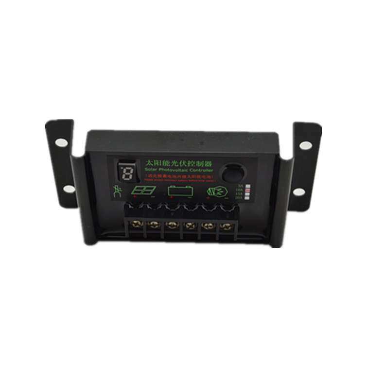 9.6V12.8V光伏控制器10A防水锂电铅酸太阳能电池板控制器PWM充电