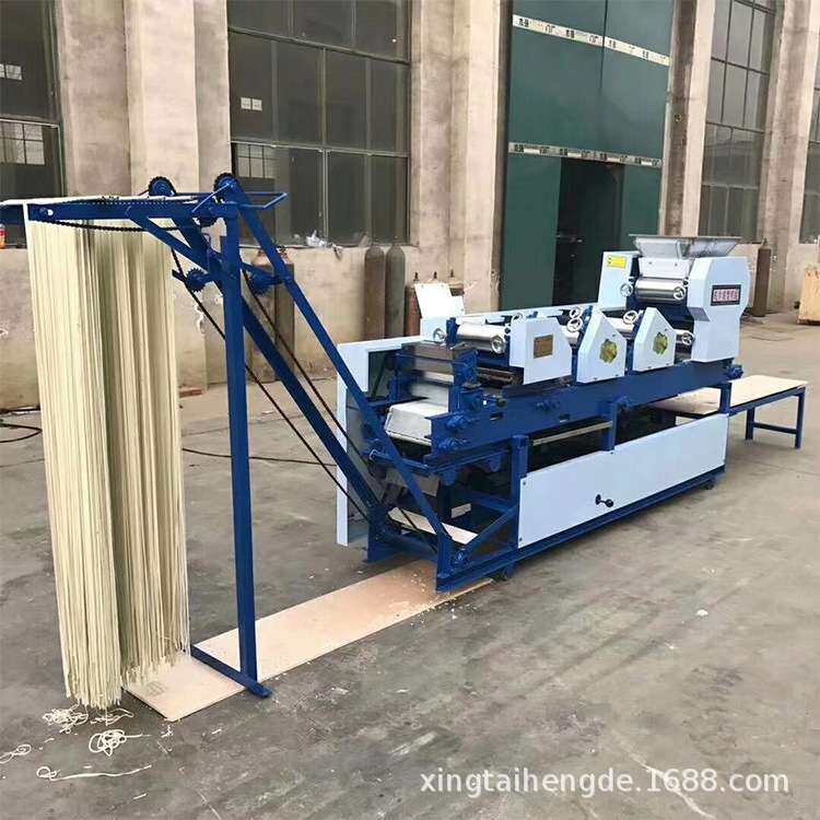 大型商用全自动鲜面条机一次成型自动上杆挂面机5/6/7组面条饺皮