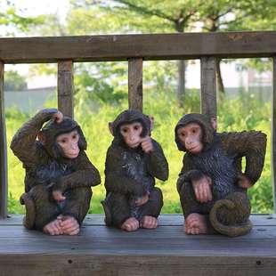 仿真猴子雕塑摆件户外公园游乐园园林景观装饰动物模型工艺品摆设