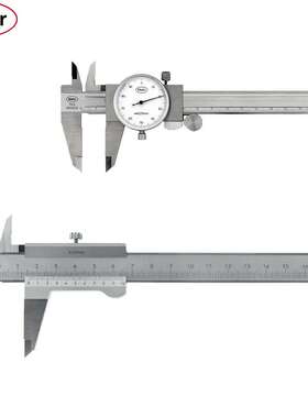 德国马尔16FN游标卡尺0-150-200-300高精度带表卡尺MarCal 16 U