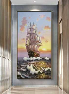 Pure hand-painted oil painting, a modern decorative painting