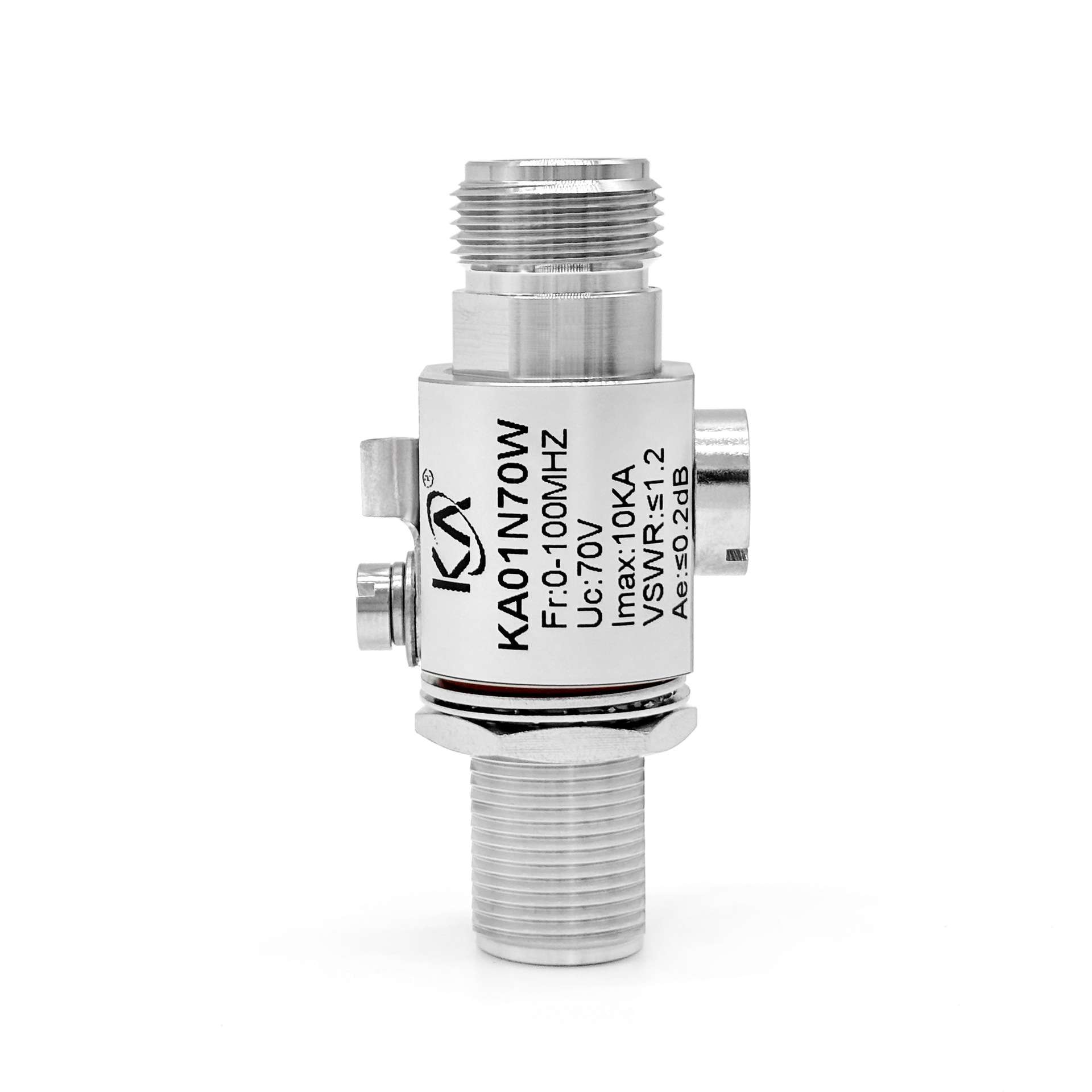 KA01N70W天馈避雷器N双母N-KK射频同轴线防雷器2KW大功率DC100MHz