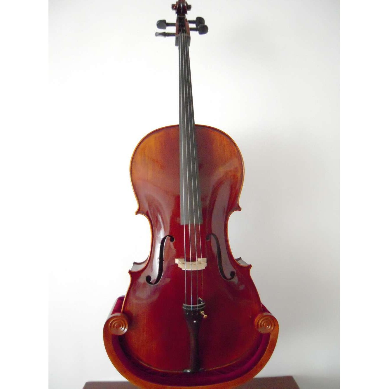 优质手工花纹实木大提琴 乐器厂家出售 演奏大提