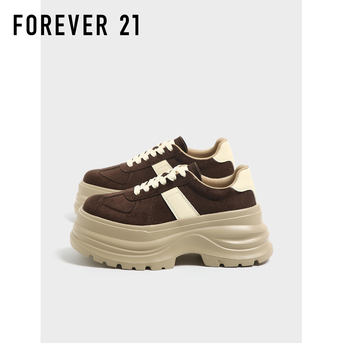 F21复古真皮德训鞋女2025新款秋