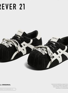 F21大头内增高德训鞋女款2025新款秋季软底轻便巨好看休闲泡芙鞋