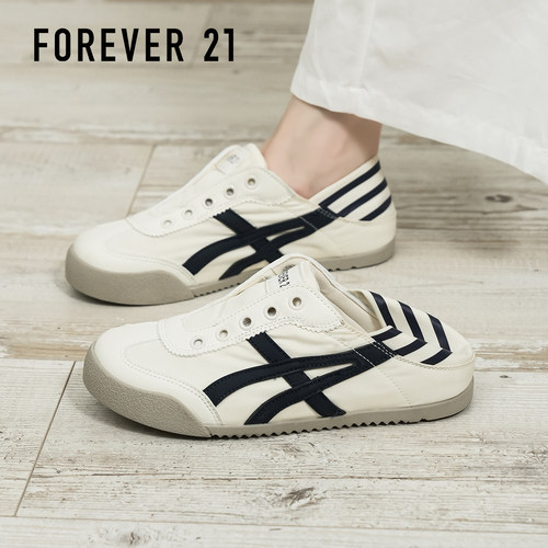 FOREVER21懒人一脚蹬帆布鞋