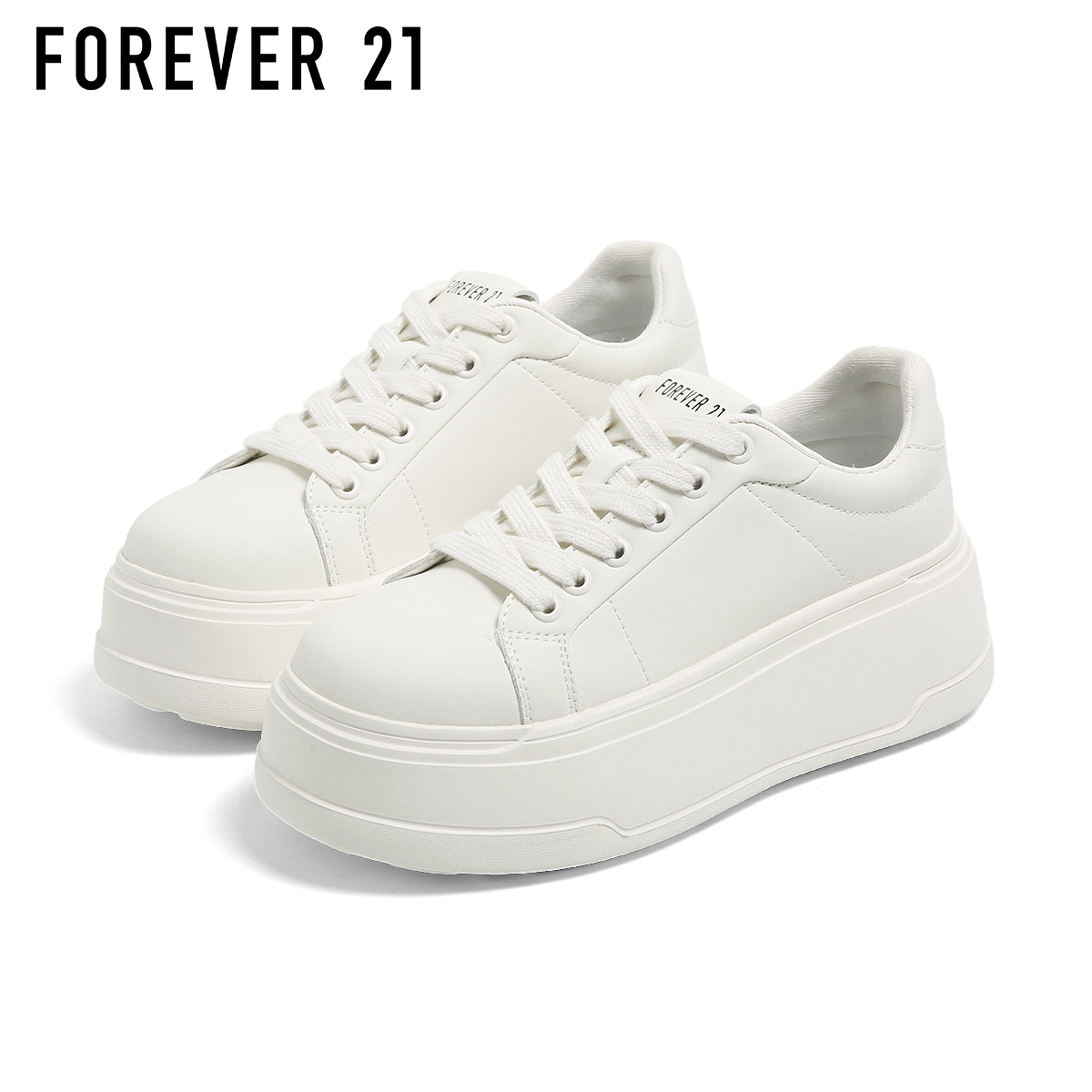 F21厚底增高小白鞋女2025新款