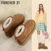 保暖真皮东北防水防滑棉鞋 F21牛皮厚底羊毛雪地靴女2026新款 冬季