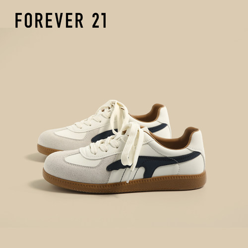 FOREVER21复古白鞋德训鞋