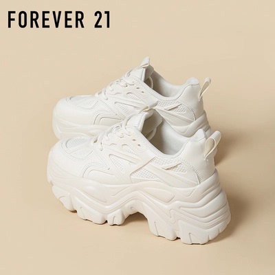 F21超厚底老爹鞋女2025新款