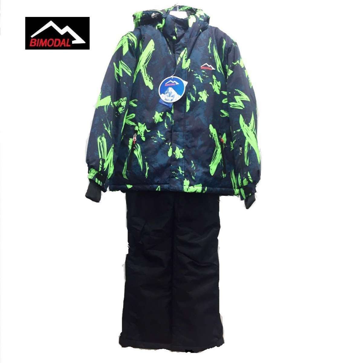 儿童滑雪服BIMODAL冰道滑雪户外保暖防寒羽绒棉