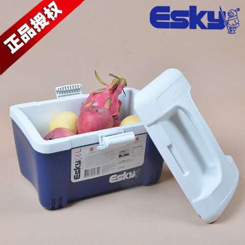 ESKY泡沫箱6L快递冻藏食品保温车载便携式野餐商用家用户外冰鲜盒
