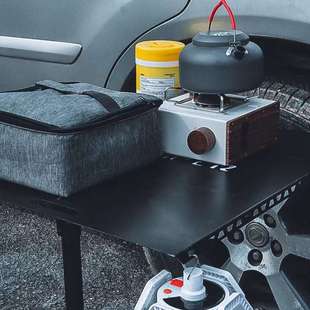 轮胎桌露营 可折叠收纳便携野外网红黑化平板桌