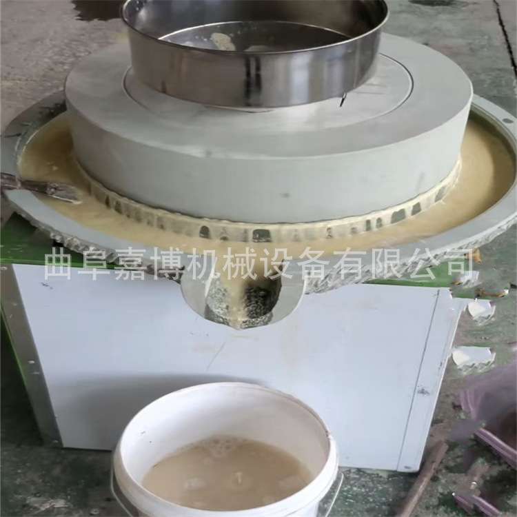 绿豆煎饼糊石磨低温研磨 豆腐坊用豆浆石磨 摆摊流动麻汁石磨机