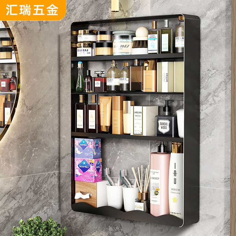 多功能厨房浴室免打孔壁挂收纳储物架厨房用品收纳置物架