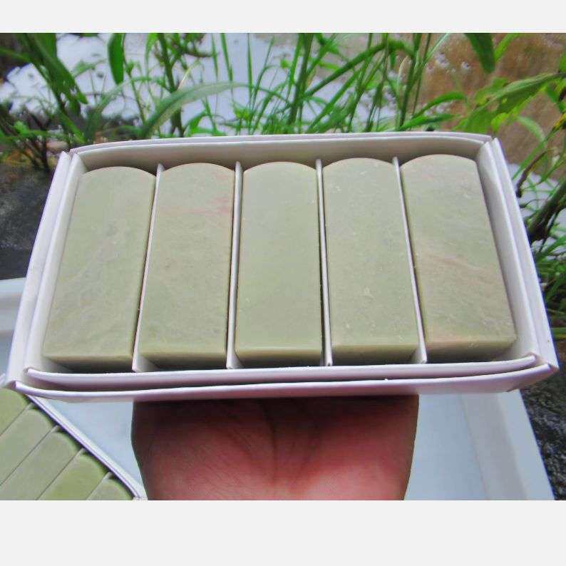 青田石2.5*2.5*7CM圆头练习章书画印章初学者篆刻石料一盒5方寿山