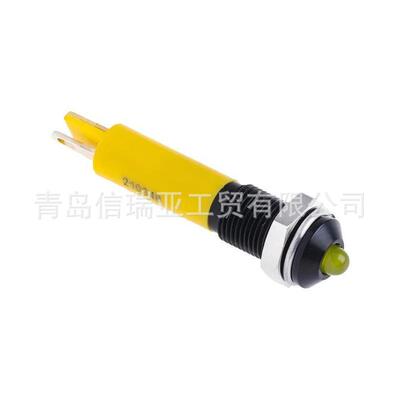 欧时电子RS PRO 黄色LED面板指示灯 210-349 6mm工业 信号灯