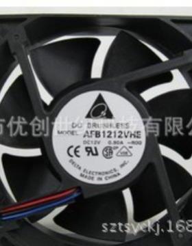 台达风扇 AFB1212VHE 12038 12V 0.9A 散热风扇 工业风机直流风扇