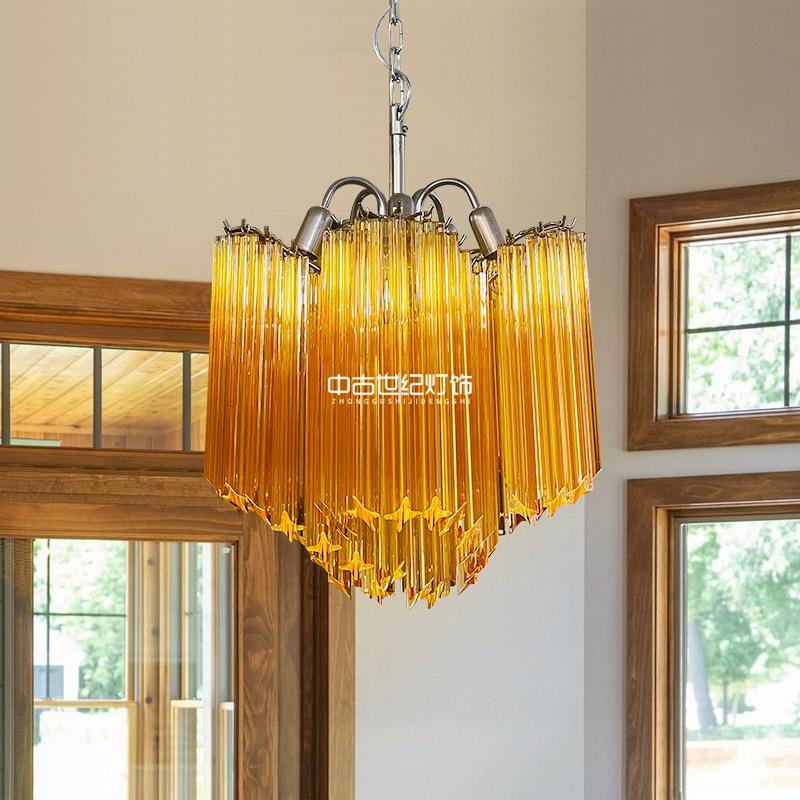 法式穆拉诺murano中古玻璃简约吊灯卧室客餐厅别墅吊灯