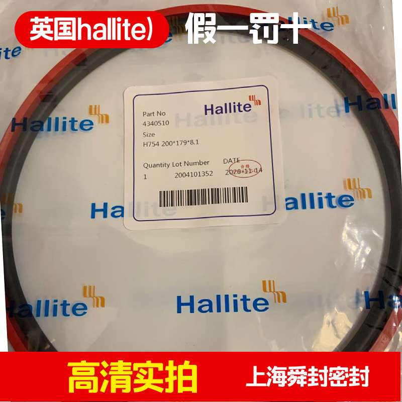 Hallite赫莱特H754密封圈 液压250 175 8.1油封单活塞杆/活塞用