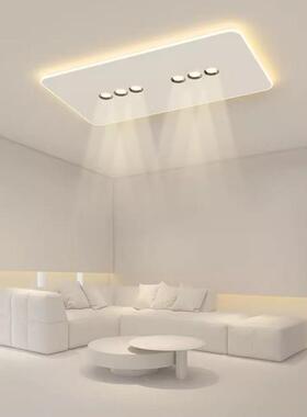 创意led客厅灯长方形简约现代吸顶灯无主灯卧室灯极简餐厅书房灯